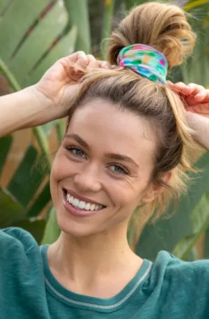 Boho Bandeau Spring Rainbow Tie Dye