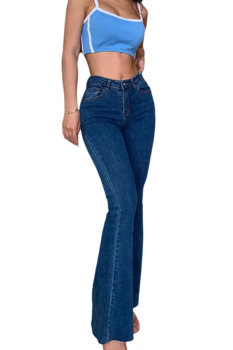 HWT1235 Retro Flare Jeans Pant