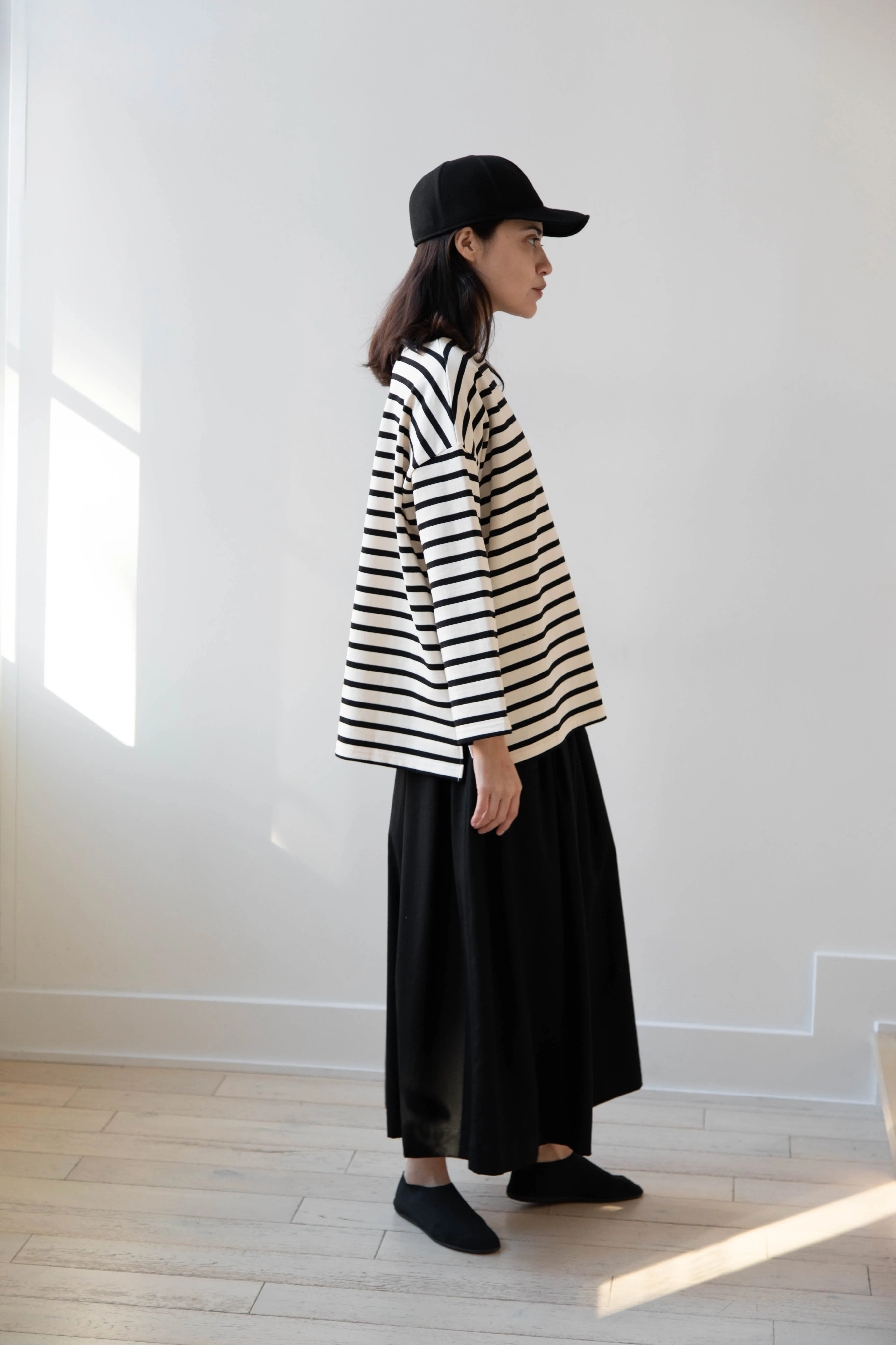 Laboratory | Derabe Striped Pullover in Black