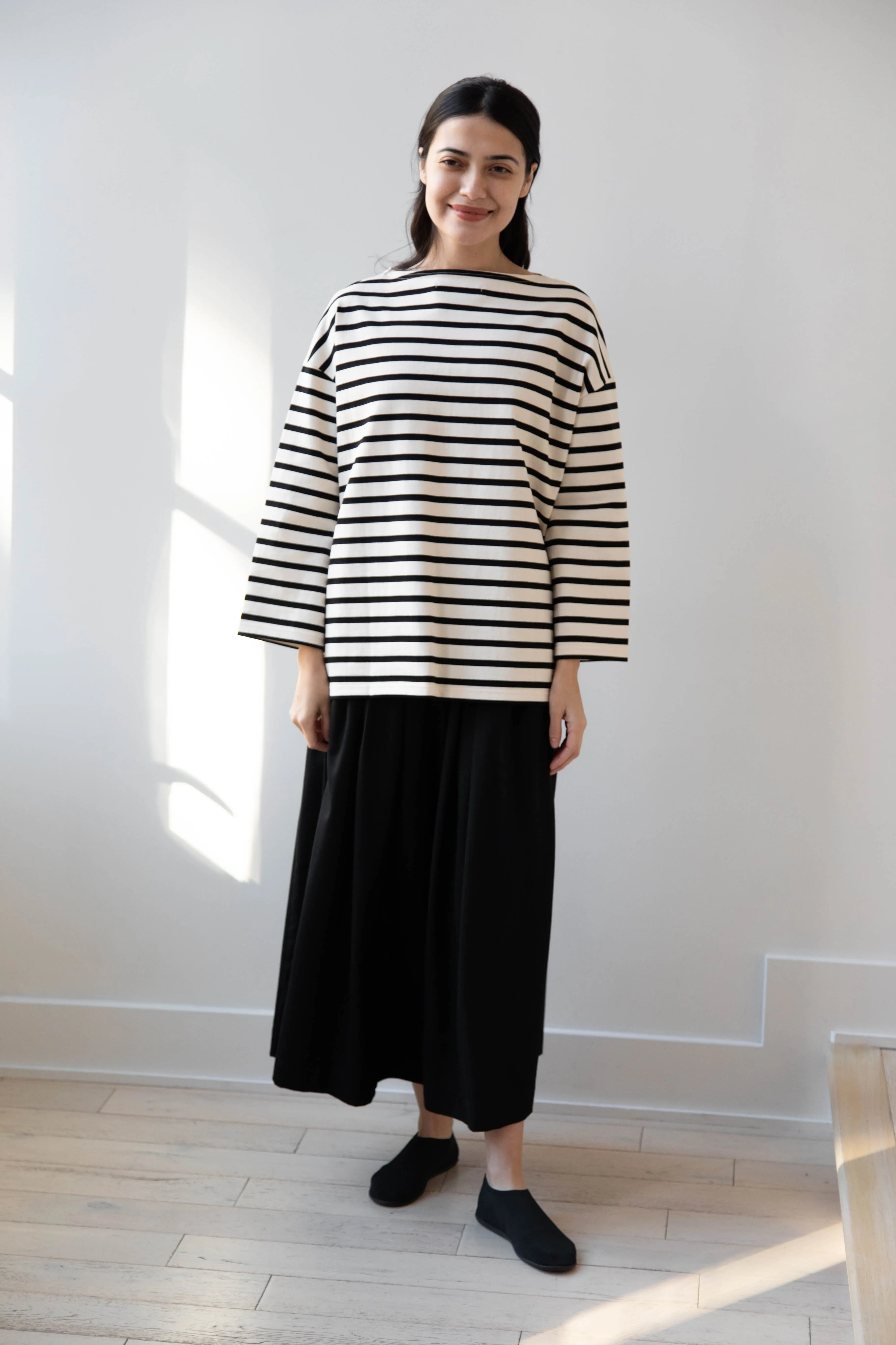 Laboratory | Derabe Striped Pullover in Black